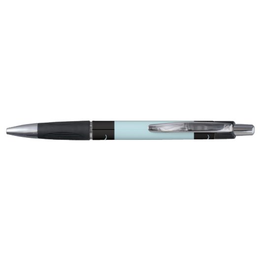 Pastel Blue Crayon Wrap Monogram Name Pen (Achterkant)