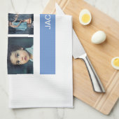 Pastel Blue Custom Photo - Speciaal Theedoek (Quarter Fold)
