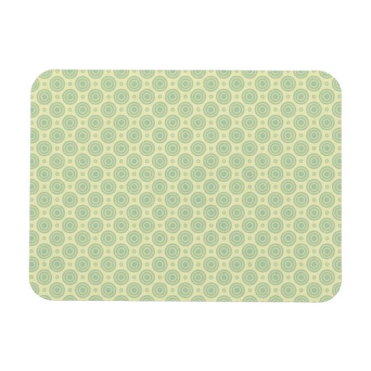 Pastel Blue-doelen op geel Magneet (Horizontaal)