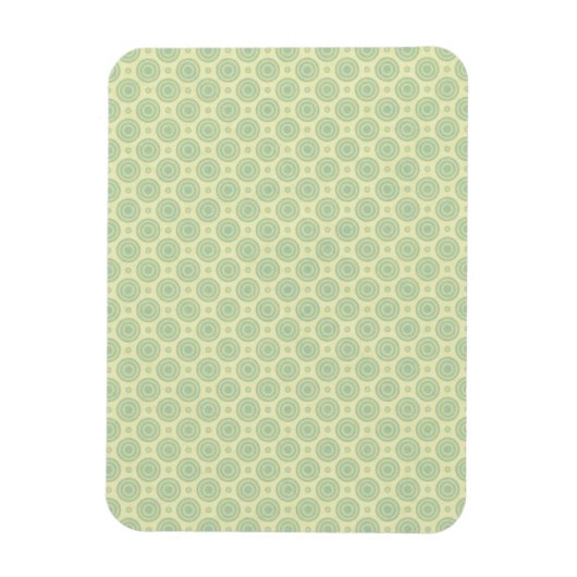 Pastel Blue-doelen op geel Magneet (Verticaal)