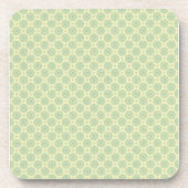 Pastel Blue-doelen op geel Onderzetter (Voorkant)