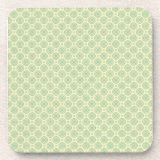 Pastel Blue-doelen op geel Onderzetter (Voorkant)