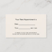 Pastel Blue en beige Professional Dental Care Afsprakenkaartje (Achterkant)