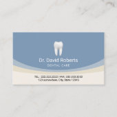Pastel Blue en beige Professional Dental Care Afsprakenkaartje (Voorkant)