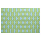 Pastel Blue en Green Argyle Pattern Stof (Fat Quarter)