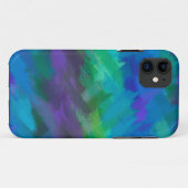 Pastel Blue en Paars Abstract Case-Mate iPhone Case (Achterkant (horizontaal))