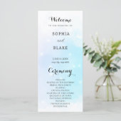 Pastel Blue en Paars mousserend Weddenschap (Staand voorkant)