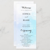 Pastel Blue en Paars mousserend Weddenschap (Voorkant / Achterkant)