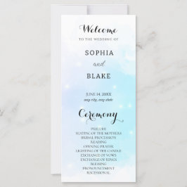 Pastel Blue en Paars mousserend Weddenschap