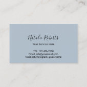 Pastel Blue en roze harten Beauty Salon Spa Loyalt Klantenkaartje (Achterkant)