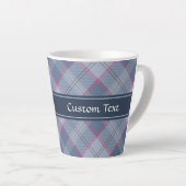 Pastel Blue en roze Tartan Latte Mok (Rechterhoek)