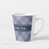 Pastel Blue en roze Tartan Latte Mok (Rechts)