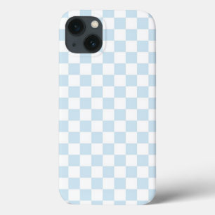 Pastel Blue en White Checkerboard Case-Mate iPhone Case