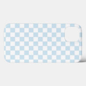 Pastel Blue en White Checkerboard Case-Mate iPhone Case (Achterkant (horizontaal))