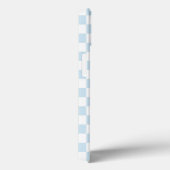 Pastel Blue en White Checkerboard Case-Mate iPhone Case (Achterkant / Rechts)