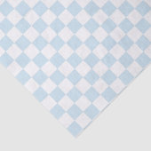 Pastel Blue en White Checkerboard Tissuepapier (Detail)
