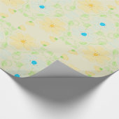 Pastel Blue en Yellow Florence Gift Wrap Cadeaupapier (Hoek)
