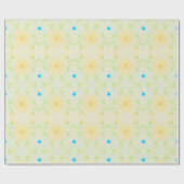 Pastel Blue en Yellow Florence Gift Wrap Cadeaupapier (Vlak)