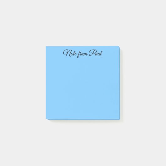 Pastel Blue Evening Sky Post-it® Notes (Voorkant)