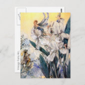 Pastel Blue Faires Briefkaart (Voorkant / Achterkant)