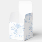 Pastel Blue Floral Waterverf Gift Box Bedankdoosjes (Geopend)