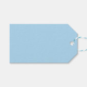 Pastel Blue Gift Label Cadeaulabel (Voorkant (Horizontaal))