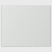 Pastel Blue Gingham Cadeaupapier (Vlak)