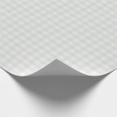 Pastel Blue Gingham Cadeaupapier (Hoek)