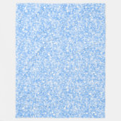 Pastel Blue Glitter en Sparkles Fleece Deken (Voorkant)
