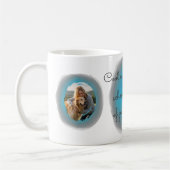 Pastel Blue Golden Retriever Custom Photo & Name Koffiemok (Links)