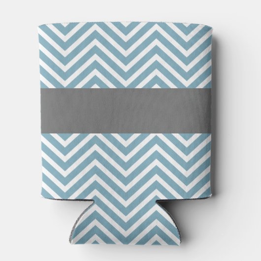 Pastel Blue & Grey Baby shower Suite Blikjeskoeler (Achterkant)