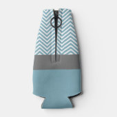 Pastel Blue & Grey Baby shower Suite Flesjeskoeler (Achterkant)