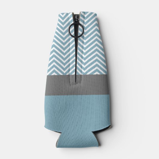 Pastel Blue & Grey Baby shower Suite Flesjeskoeler (Achterkant)