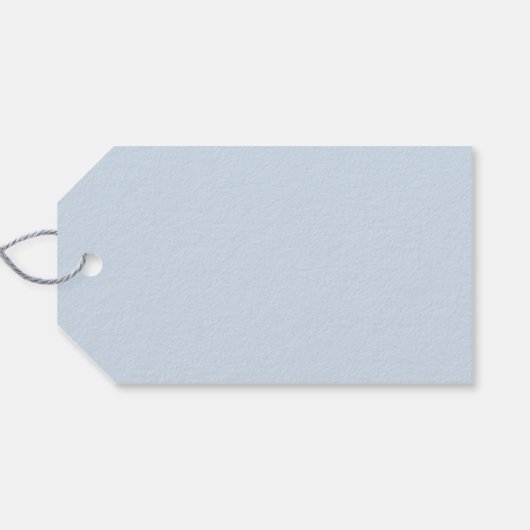 Pastel Blue Happy Birthday Gift Label Cadeaulabel (Achterkant Horizontaal)