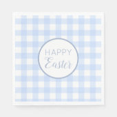 Pastel Blue Happy Paast Pattern Servet (Voorkant)