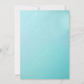 Pastel Blue Het is een jongenssneaker Baby shower Kaart (Achterkant)