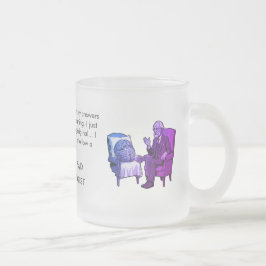Pastel Blue House Rorschach for Psychologists and  Matglas Koffiemok