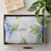 Pastel Blue Hydrangea Bouquet Pattern Tissuepapier (Geschenk)