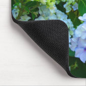Pastel Blue Hydrangea Flowers Garden mousepad Muismat (Hoek)