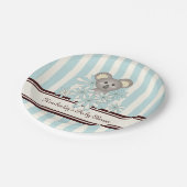 Pastel Blue Koala Kids Verjaardag / Jongen Baby sh Papieren Bordje (Gekanteld)