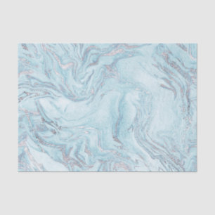 Pastel Blue Marble Stone textuur Tissuepapier