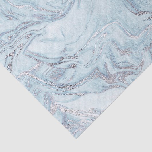 Pastel Blue Marble Stone textuur Tissuepapier (Detail)