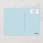 Pastel Blue Memorial Familie Erkenning Briefkaart (Achterkant)