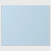 Pastel Blue Naadloze Small Polka Dot Style 30 W Cadeaupapier (Vlak)