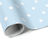 Pastel Blue Naadloze Small Polka Dot Style 30 W Cadeaupapier (Rol Hoek)