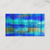 Pastel Blue op hout #3 Visitekaartje (Achterkant)