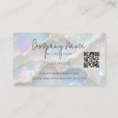 Pastel Blue Opal Aesthetic Background Visitekaartje (Achterkant)