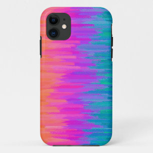 Pastel Blue Paars Oranje Abstract Case-Mate iPhone Case