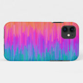 Pastel Blue Paars Oranje Abstract Case-Mate iPhone Case (Achterkant (horizontaal))