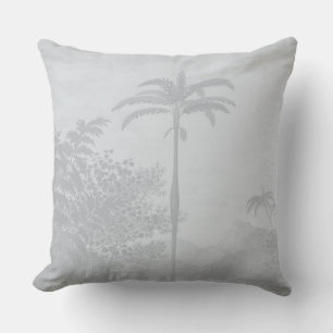 Pastel Blue  Palm Trees Bohemian Kussen